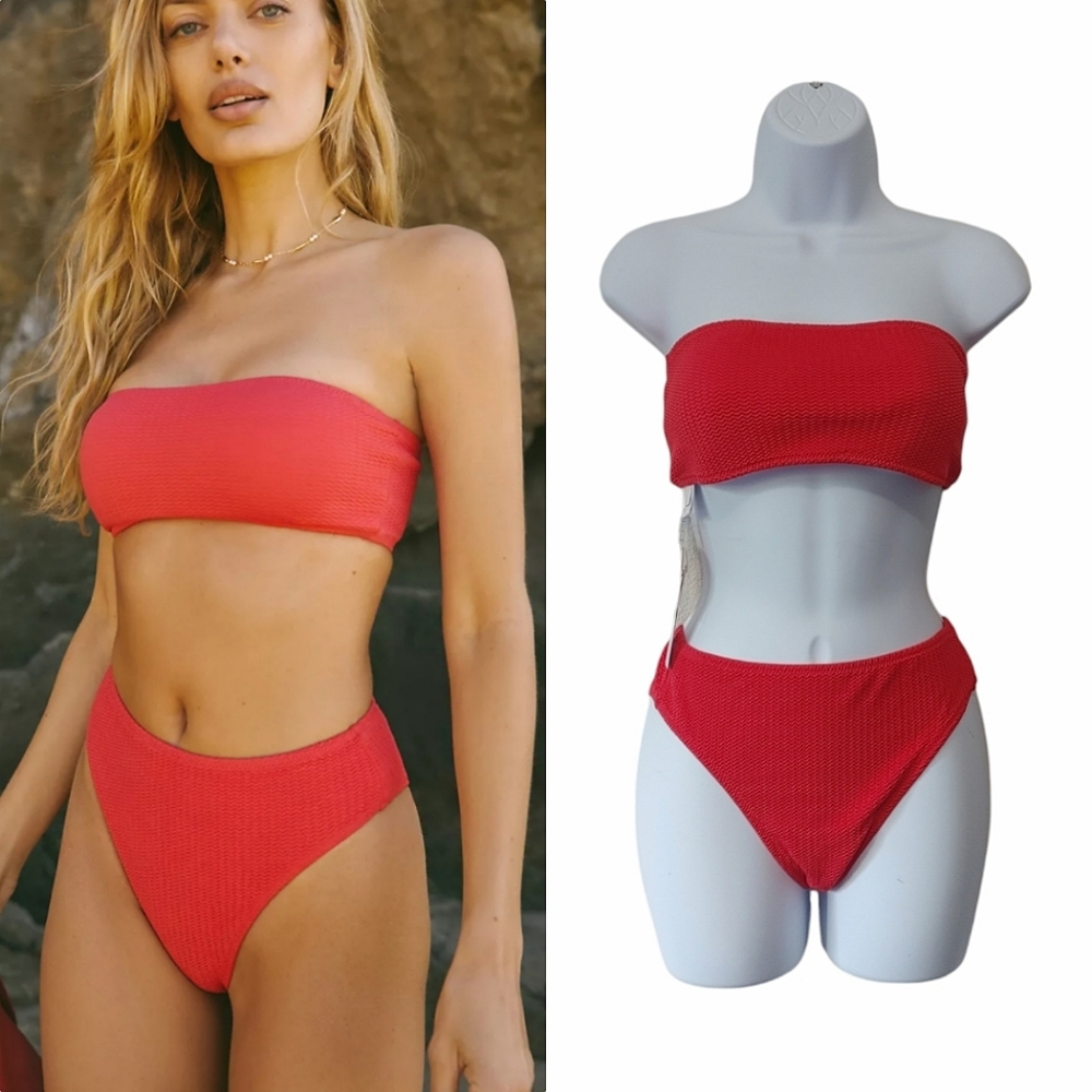 Seafolly Tube Top & High Rise Bottom Bikini Set